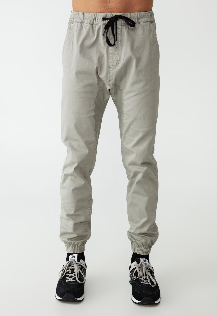 Cotton On - Drake cuffed pant - mushroom