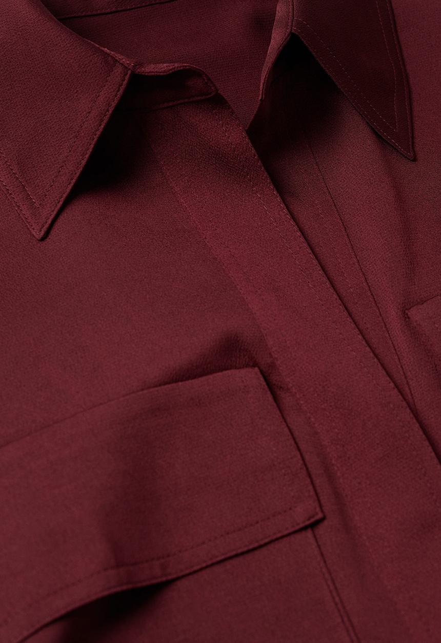 MANGO - Shirt aida - burgundy 