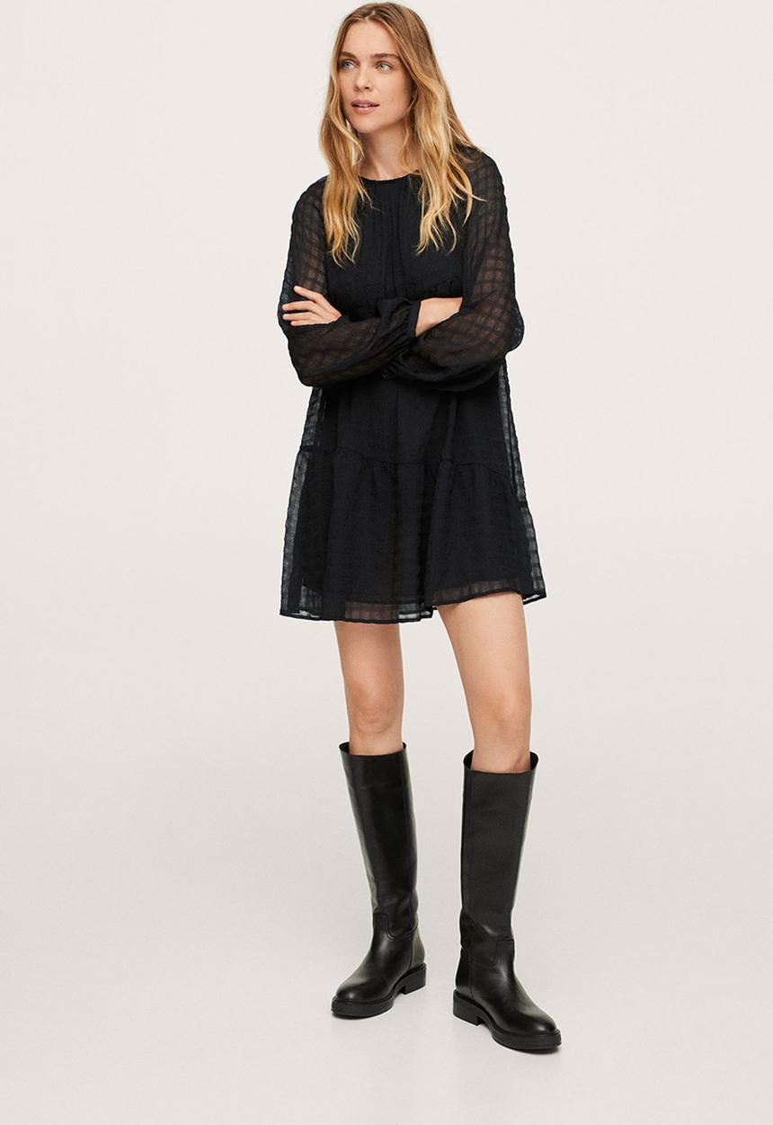MANGO - Dress match - black