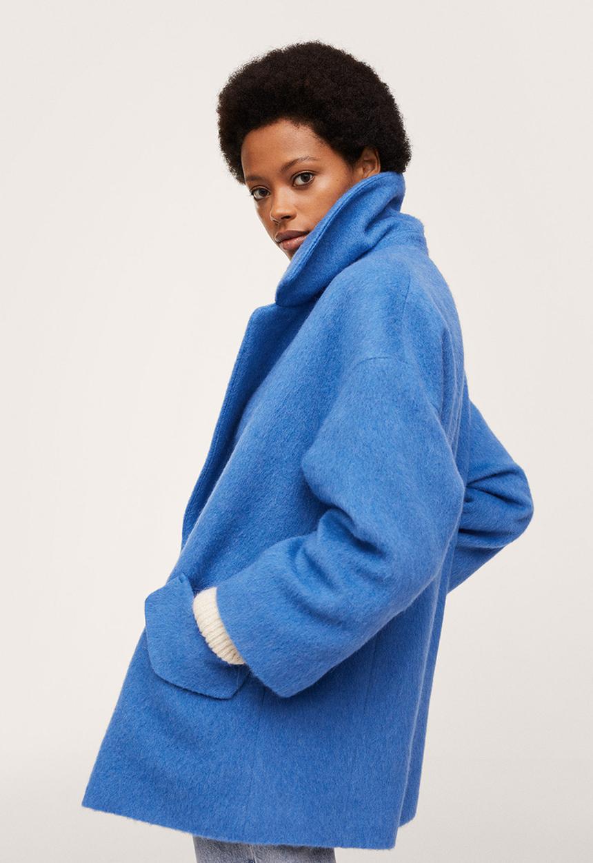 MANGO - Coat pulpo - medium blue
