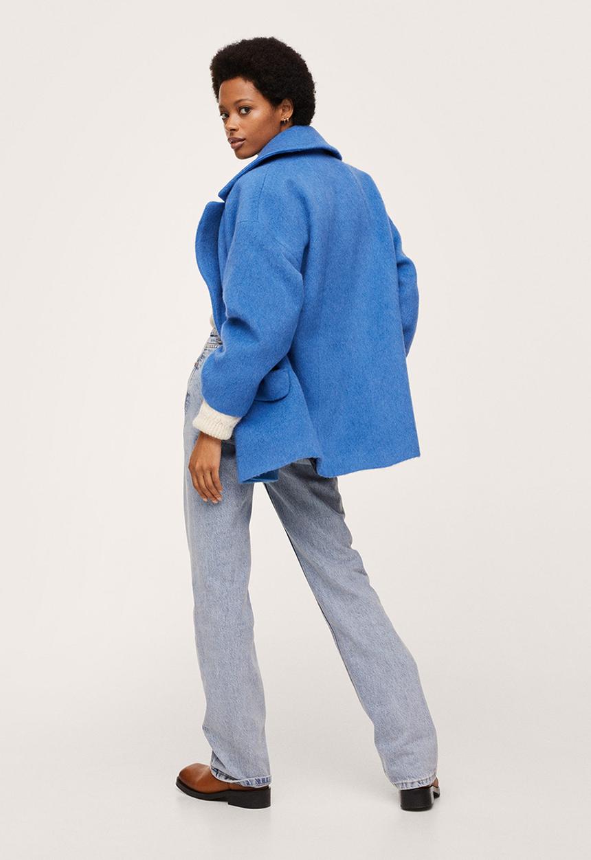 MANGO - Coat pulpo - medium blue