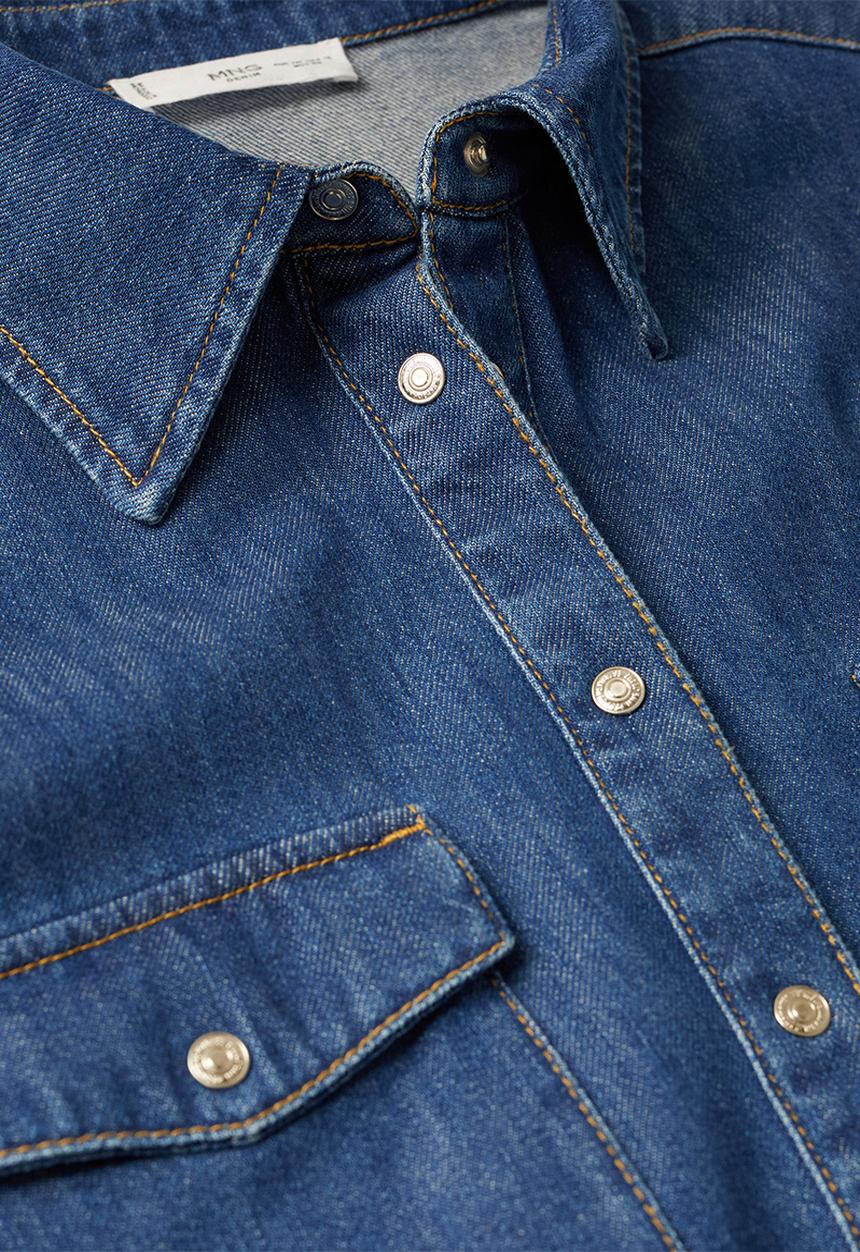 MANGO - Plus shirt julie - dark denim blue