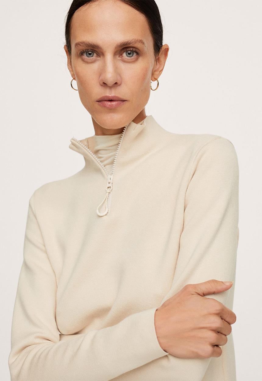 MANGO - Sweater trekking - natural