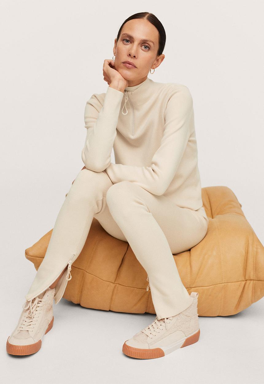 MANGO - Sweater trekking - natural
