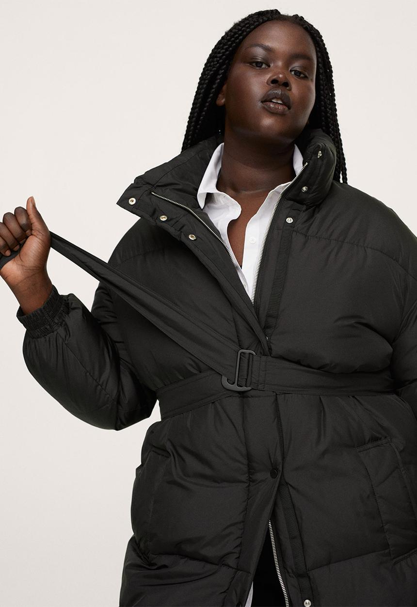 MANGO - Plus anorak coulant - black