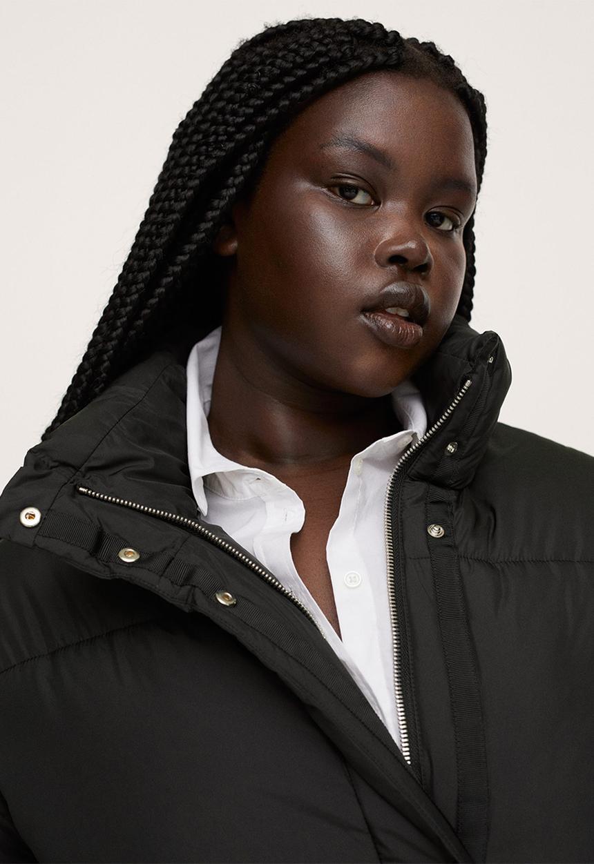 MANGO - Plus anorak coulant - black