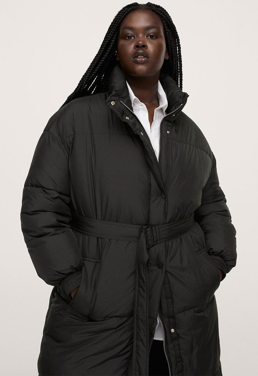 MANGO - Plus anorak coulant - black