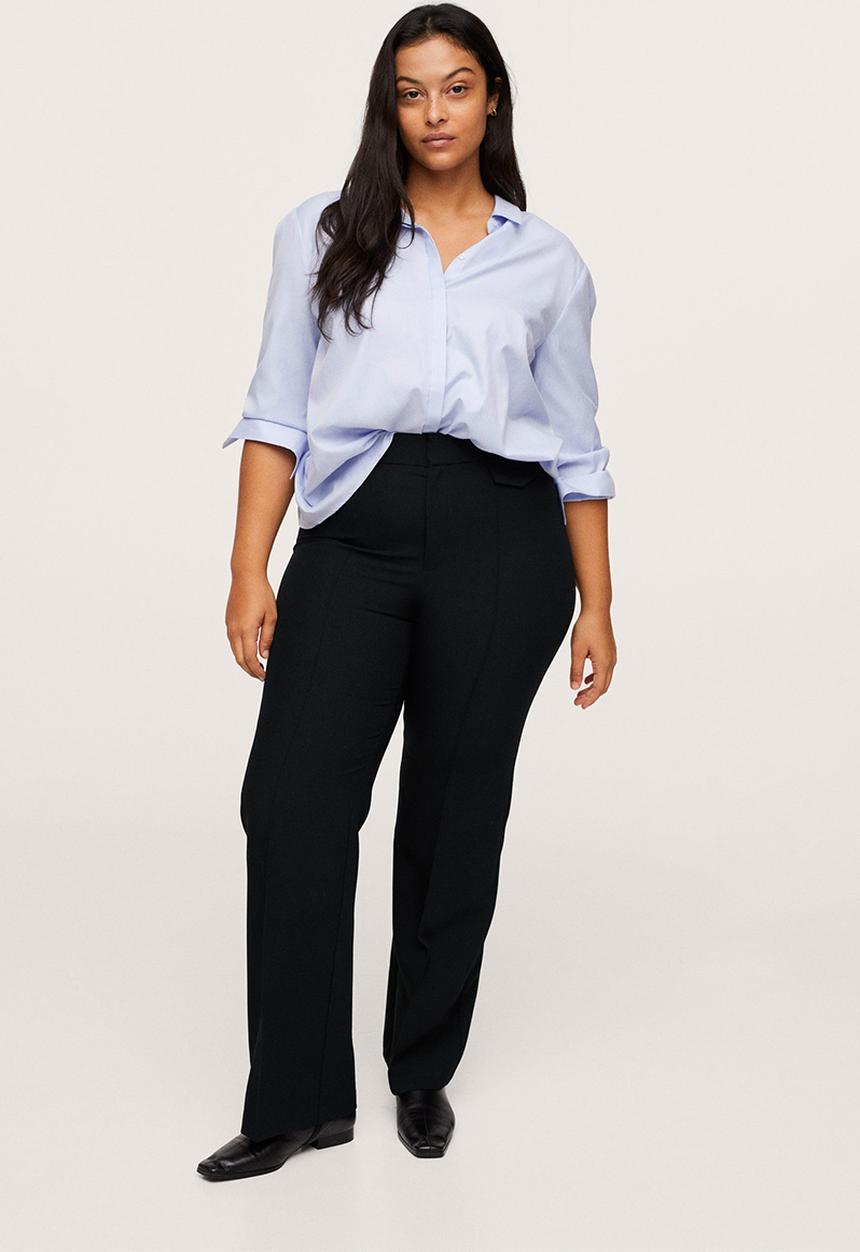 MANGO - Plus trousers jess - black