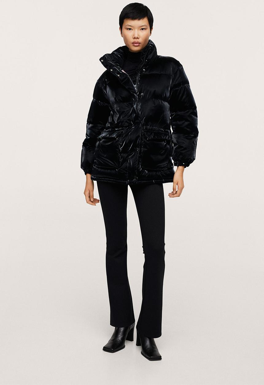 MANGO - Anorak shark - black