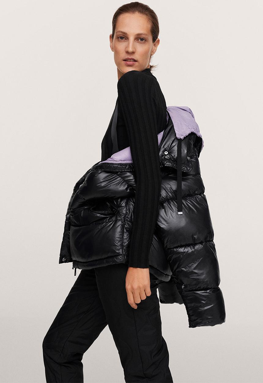MANGO - Anorak aspen - black