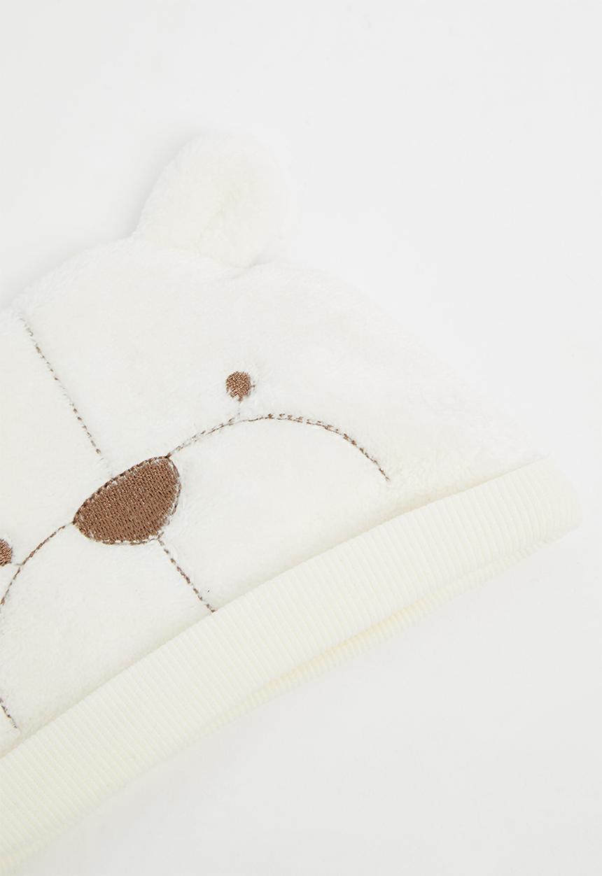 Pop Candy - Baby beanie & booties set - cream