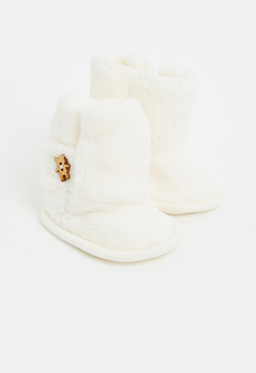 Pop Candy - Baby beanie & booties set - cream
