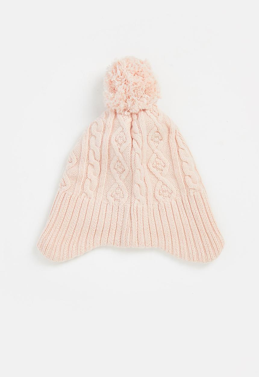 Pop Candy - Girls pom pom beanie - pink