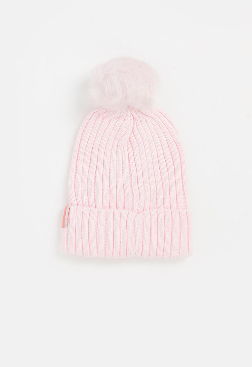 Pop Candy - Faux fur pom pom beanie - pink