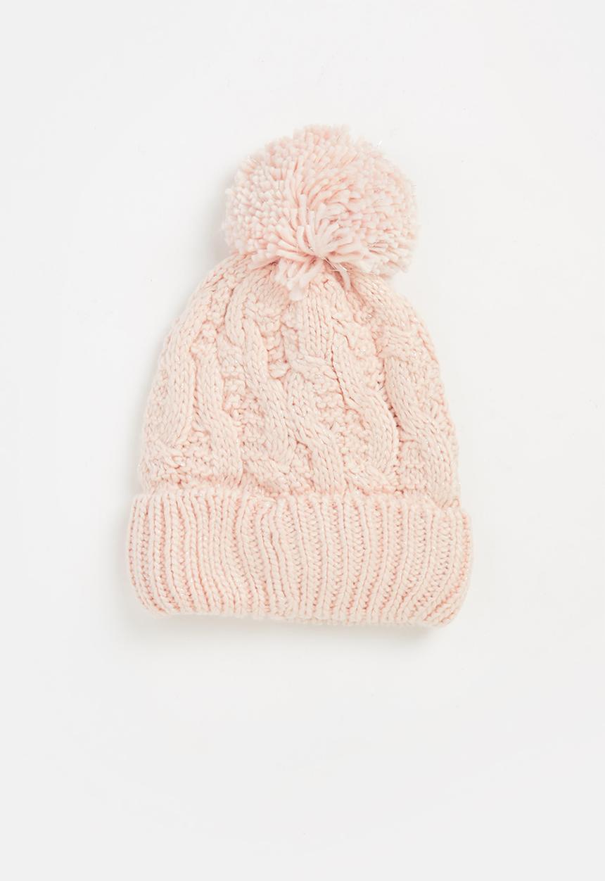 Pop Candy - Cable knit beanie - pink