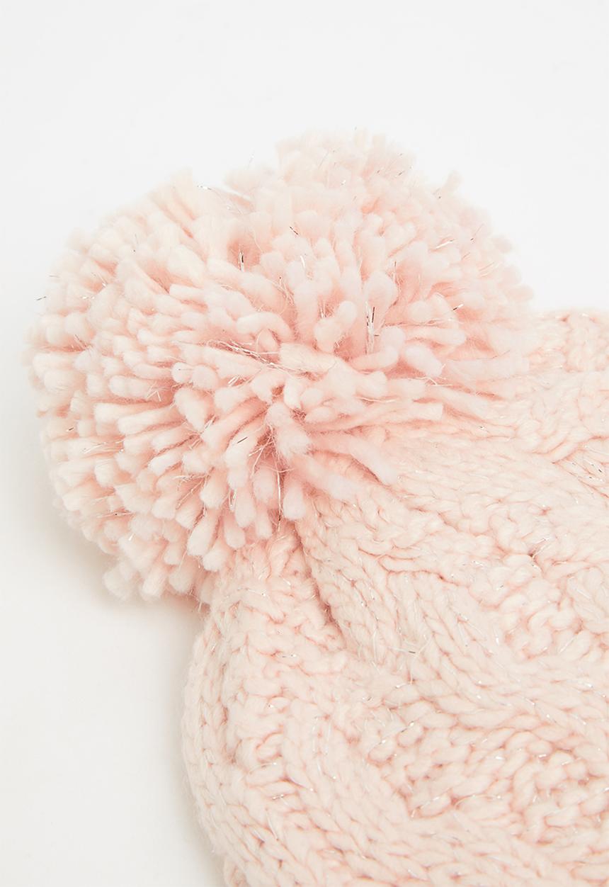 Pop Candy - Cable knit beanie - pink