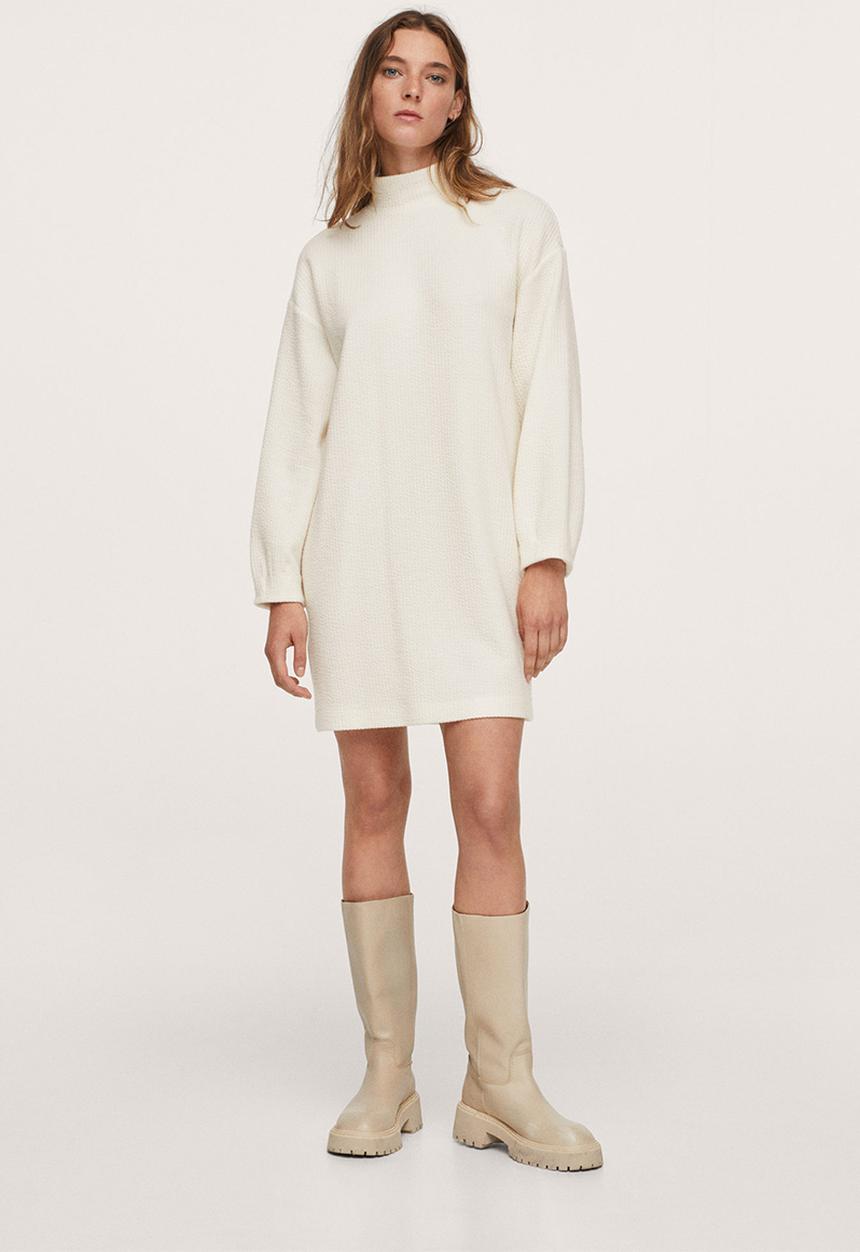 MANGO - Dress antonela - light beige