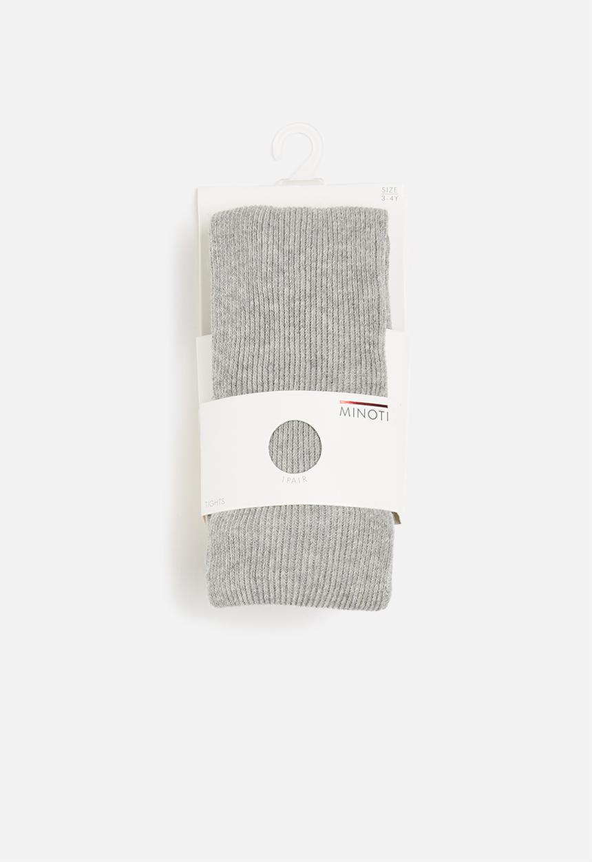 MINOTI - Girls ribbed tights - grey