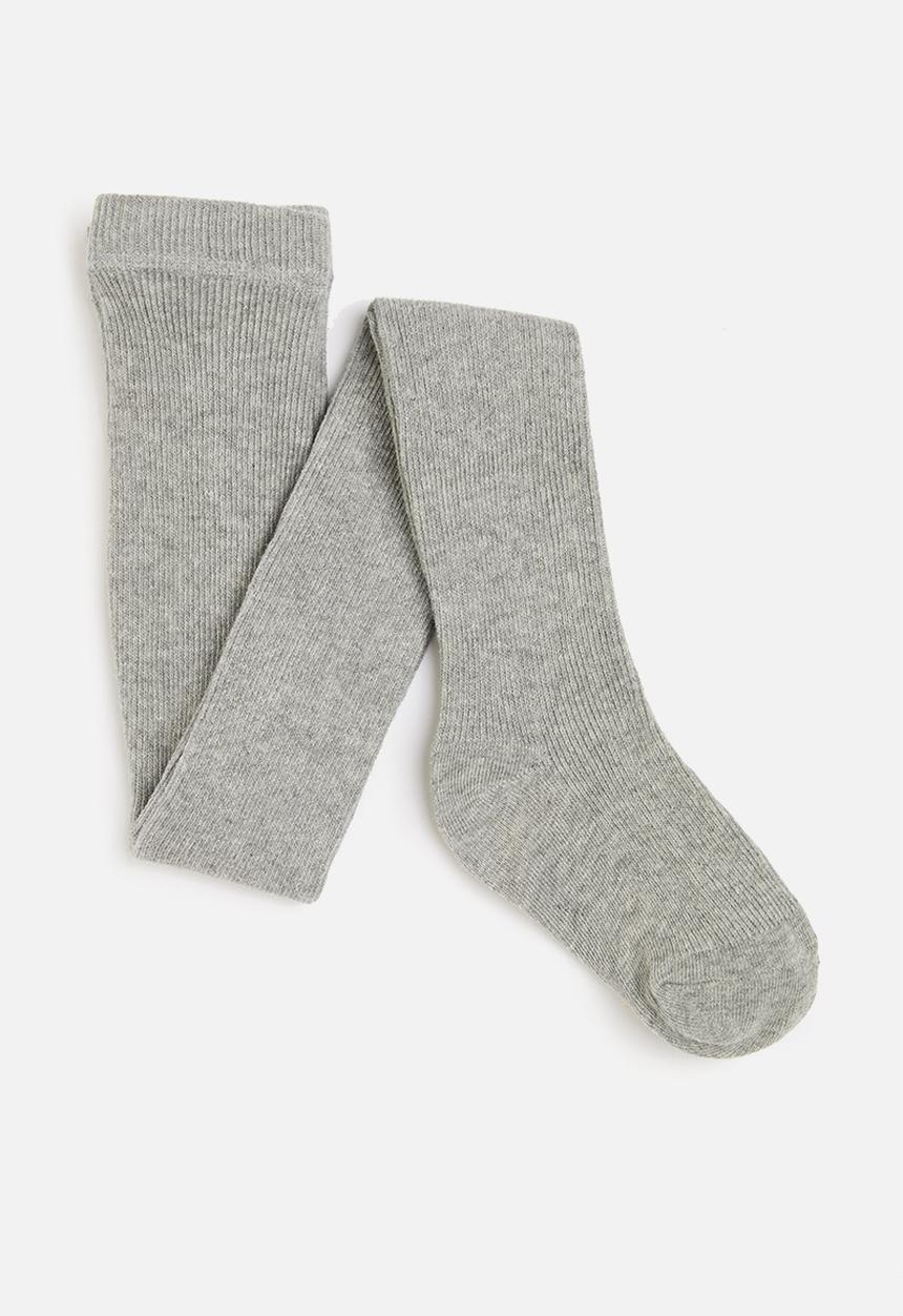 MINOTI - Girls ribbed tights - grey
