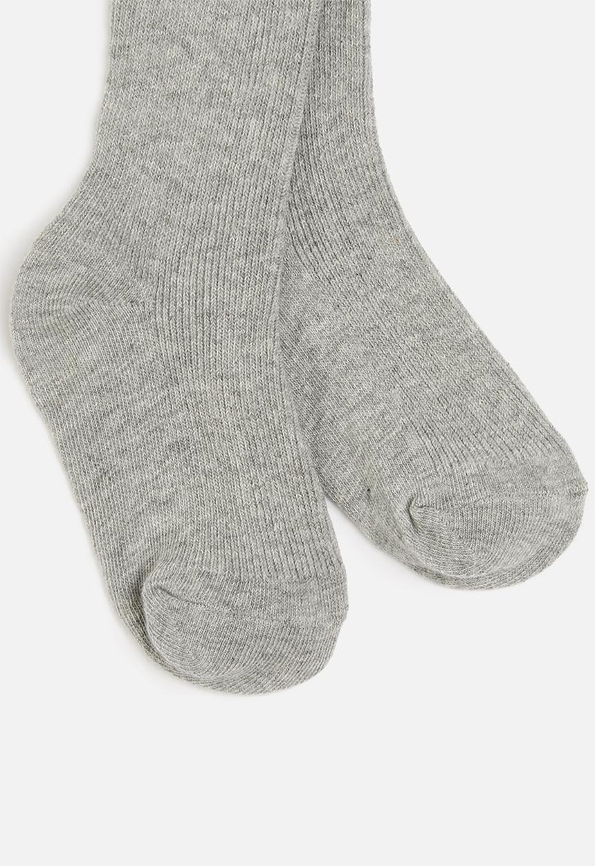 MINOTI - Girls ribbed tights - grey