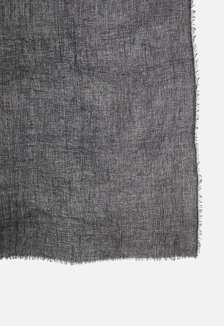 edit - Raw hem scarf - black