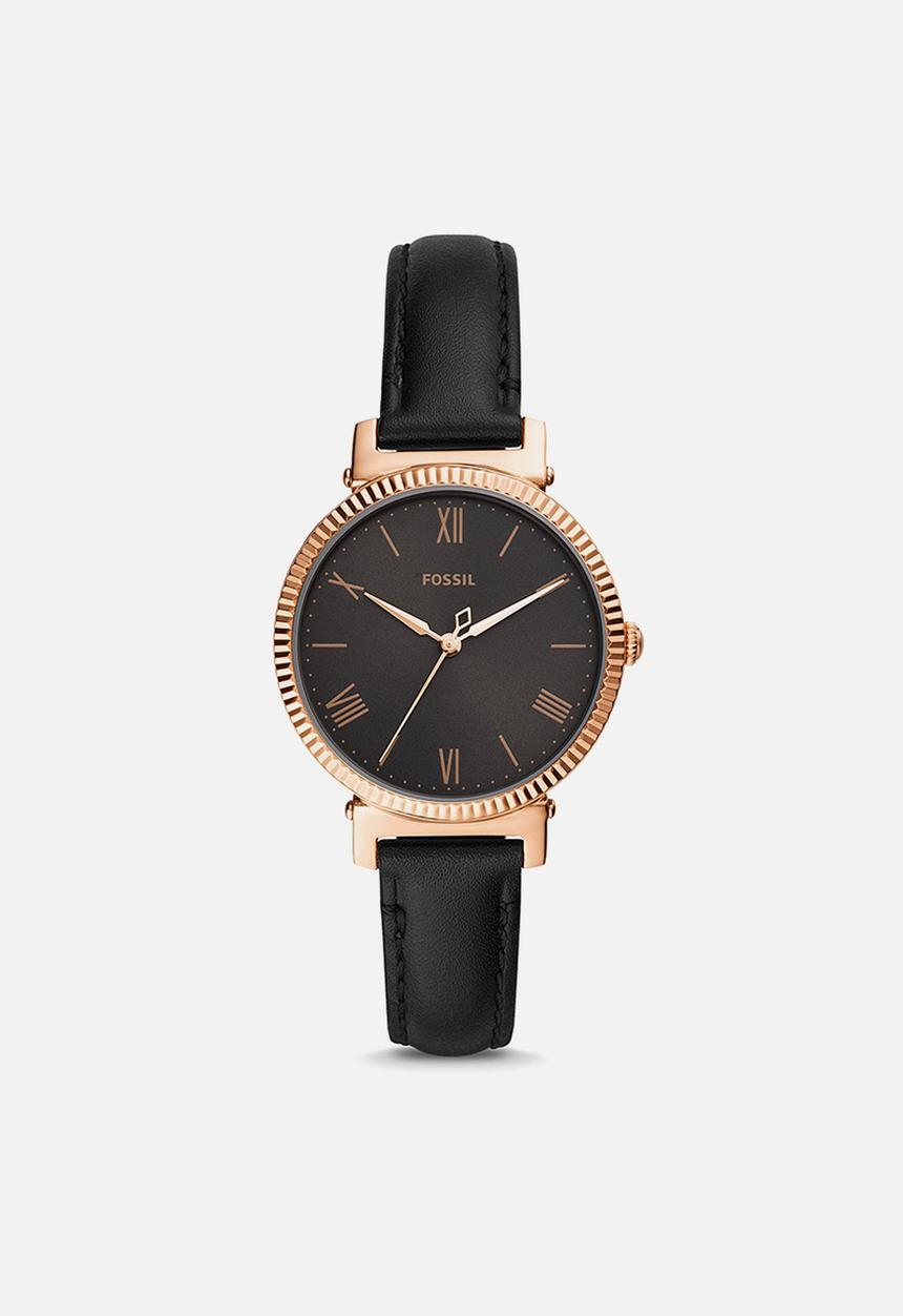 Fossil - Daisy 3 hand - rose gold & black