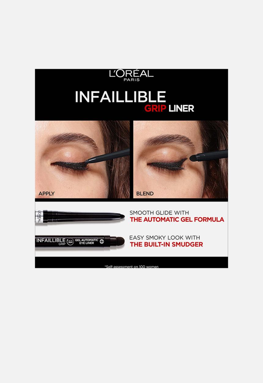 L'Oreal Paris - Infaillible 36H Grip Gel Auto Eyeliner - Intense Black