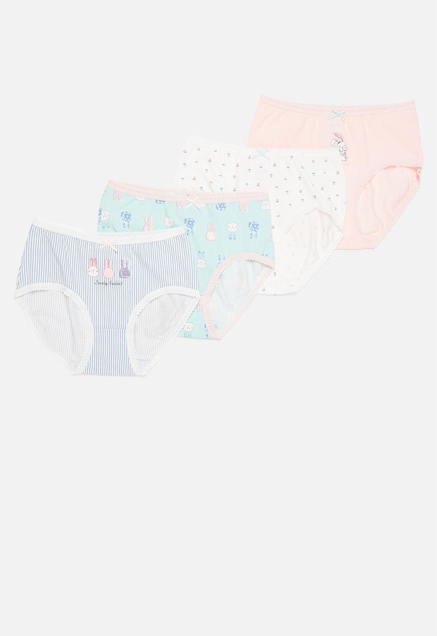 Pop Candy - Girls 4 pack printed briefs - multi 