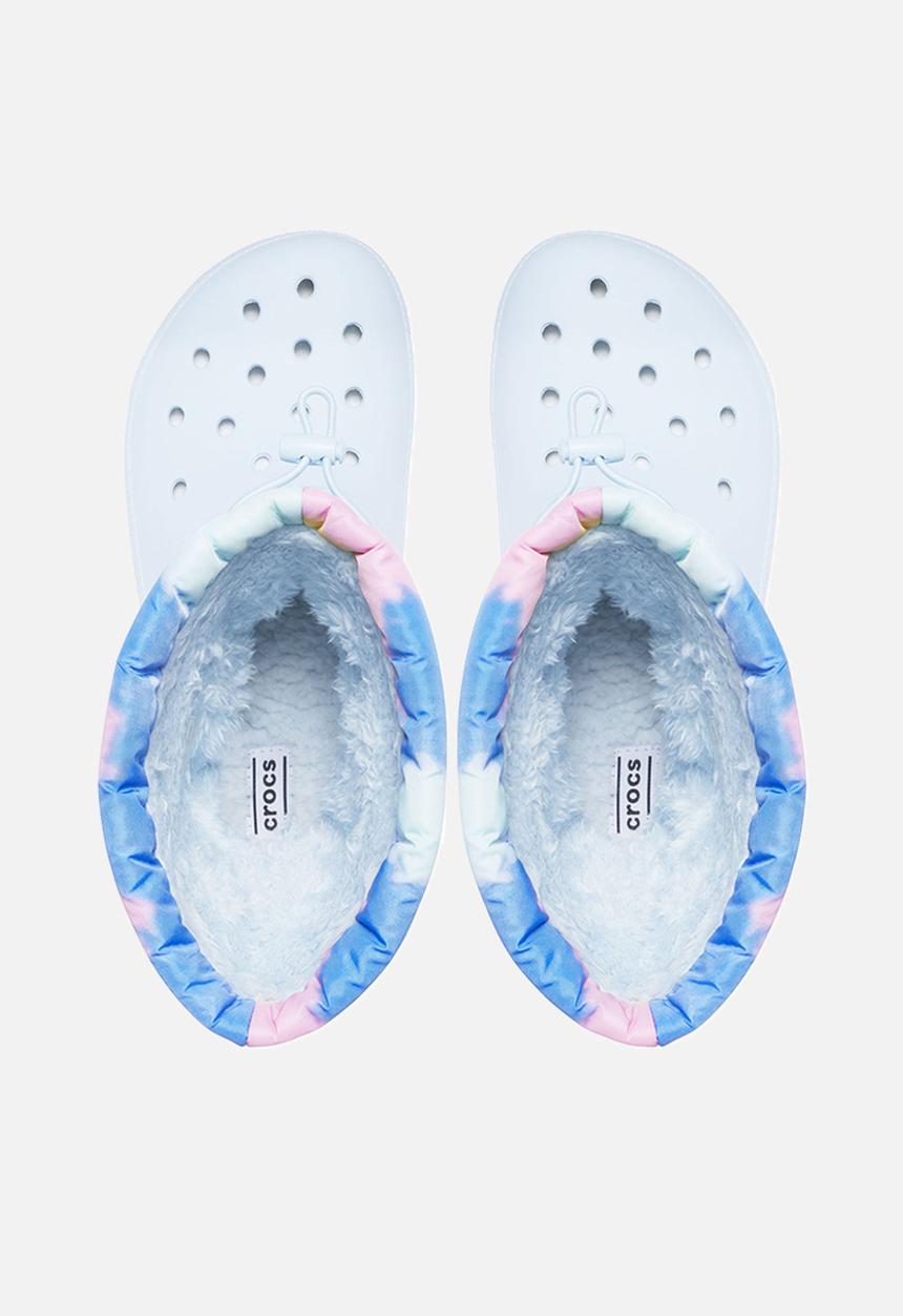 Crocs - Classic lined neo puff tie dye boot - mineral blue