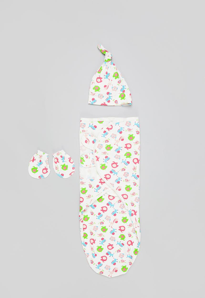 Pop Candy - Baby blanket, beanie & mittens set - multi