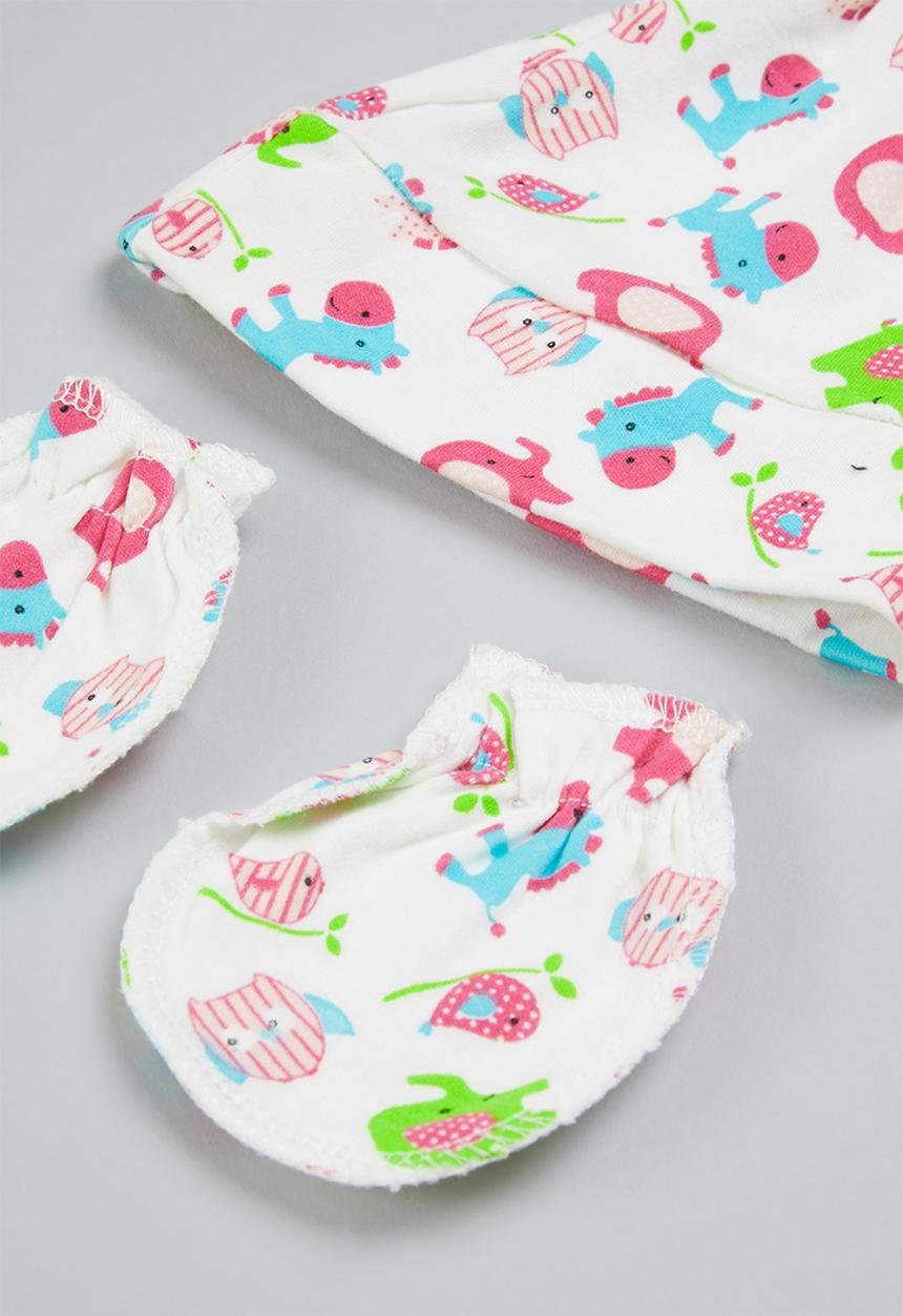 Pop Candy - Baby blanket, beanie & mittens set - multi