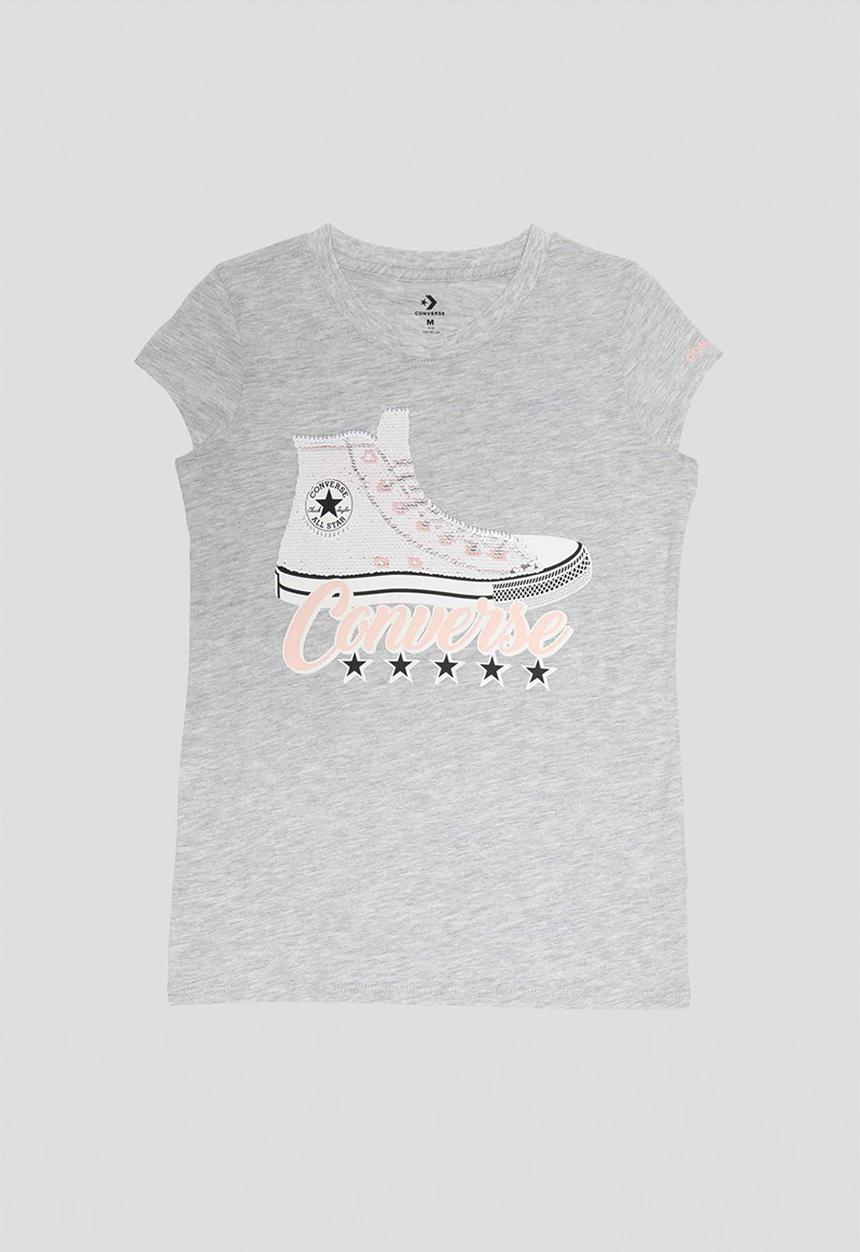Converse - Cnvg logo blocked tee - grey