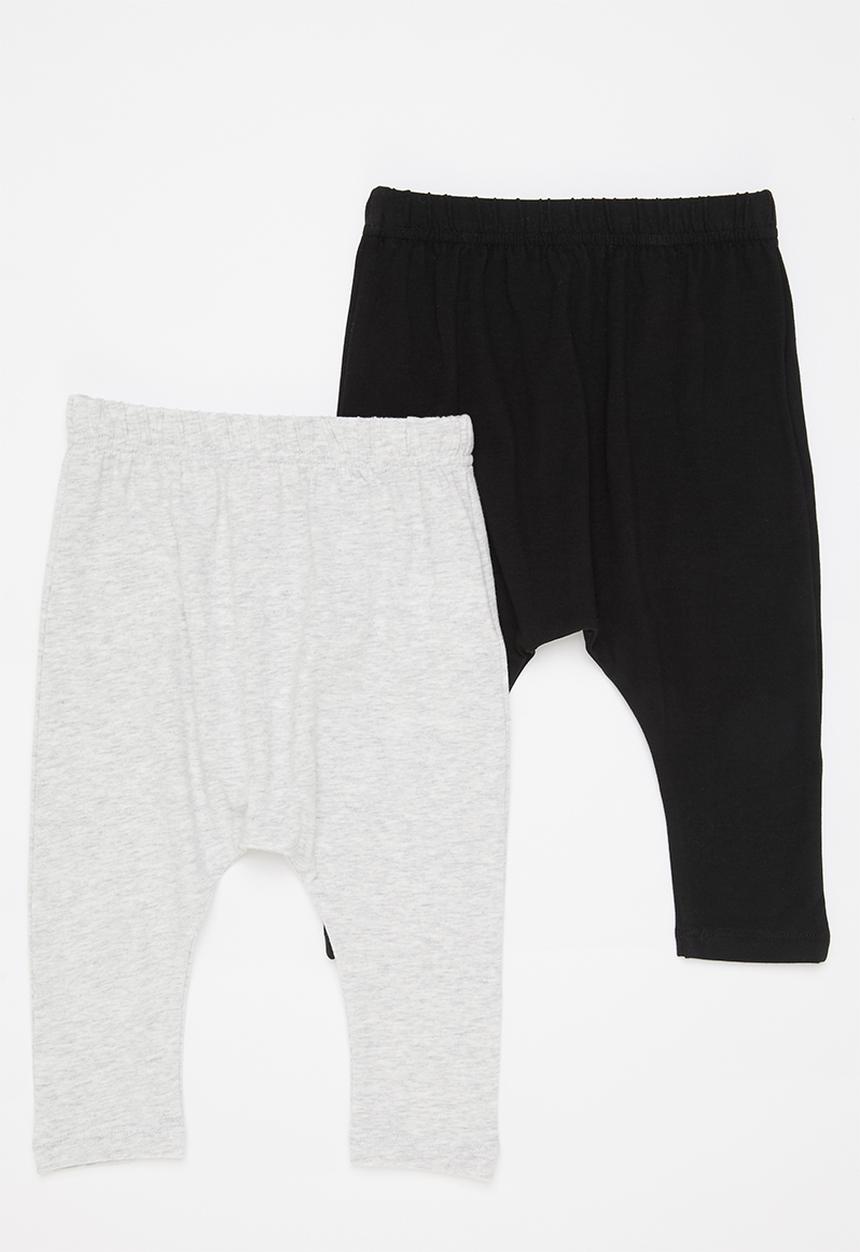 Cotton On - 2 Pack leggings - grey & black 