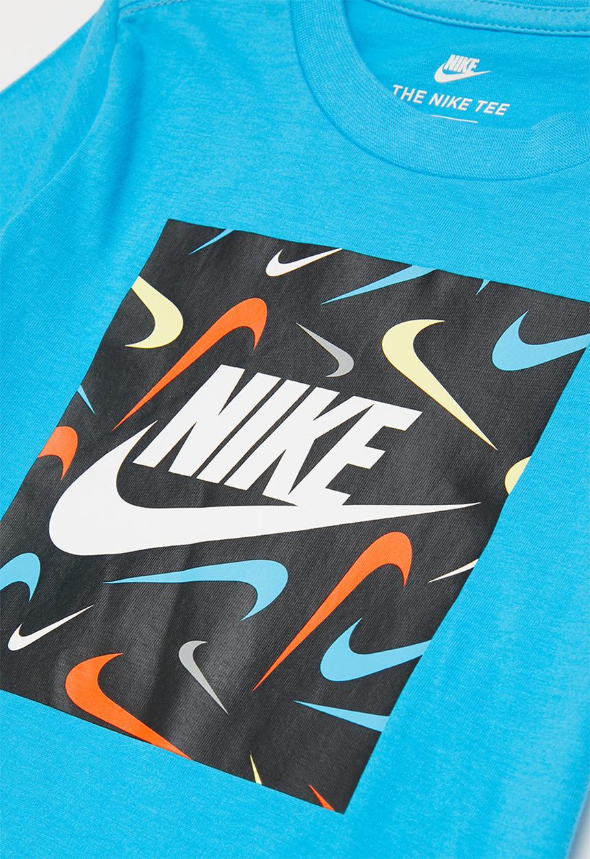 Nike - Nkb print hook tee - blue
