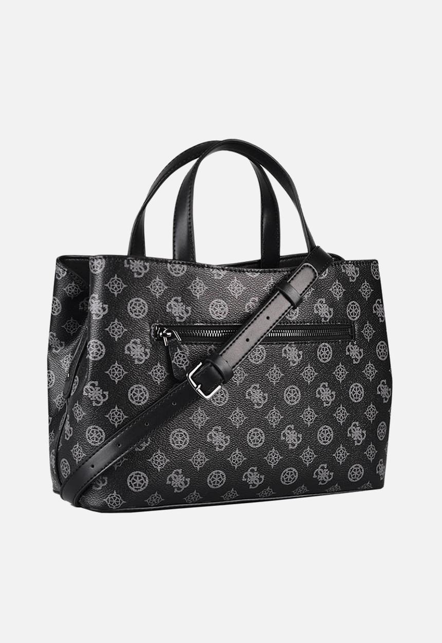 GUESS - Hensley logo girlfriend satchel - charcoal 