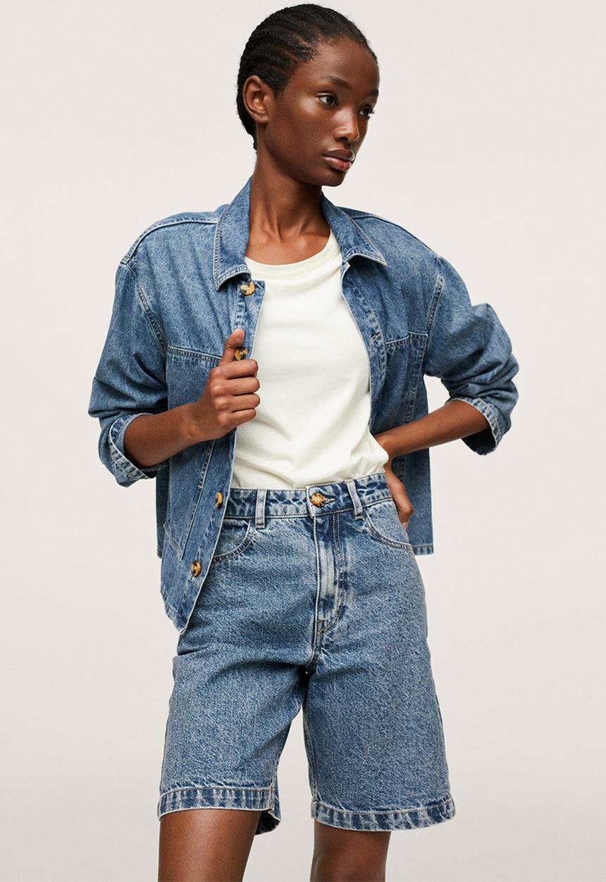 MANGO - Bermuda shortsalexa-h - open blue