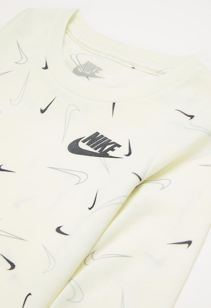 Nike - Nkg swoosgfetti legging set - black & yellow 