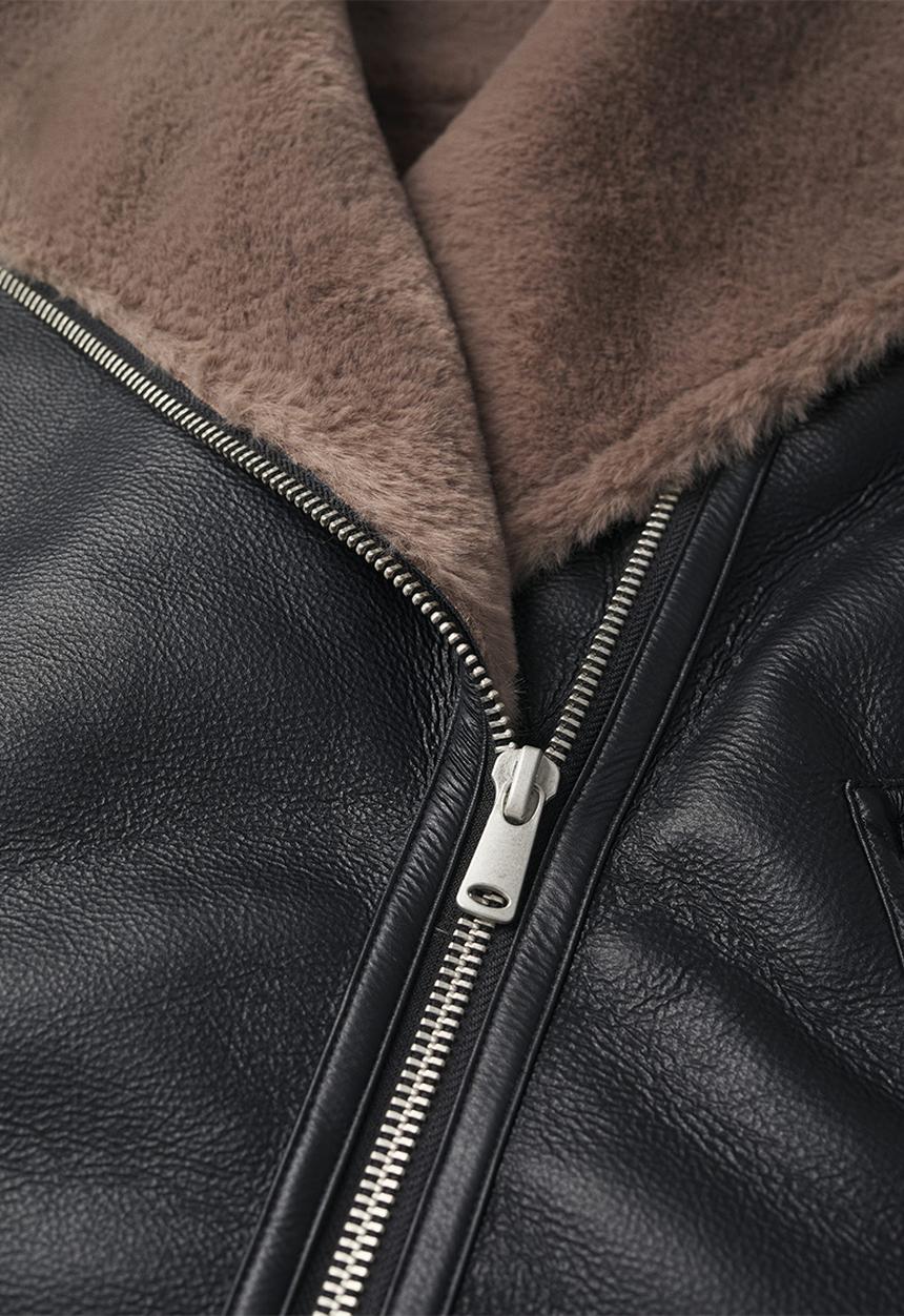 MANGO - Plus coat motor1 - black