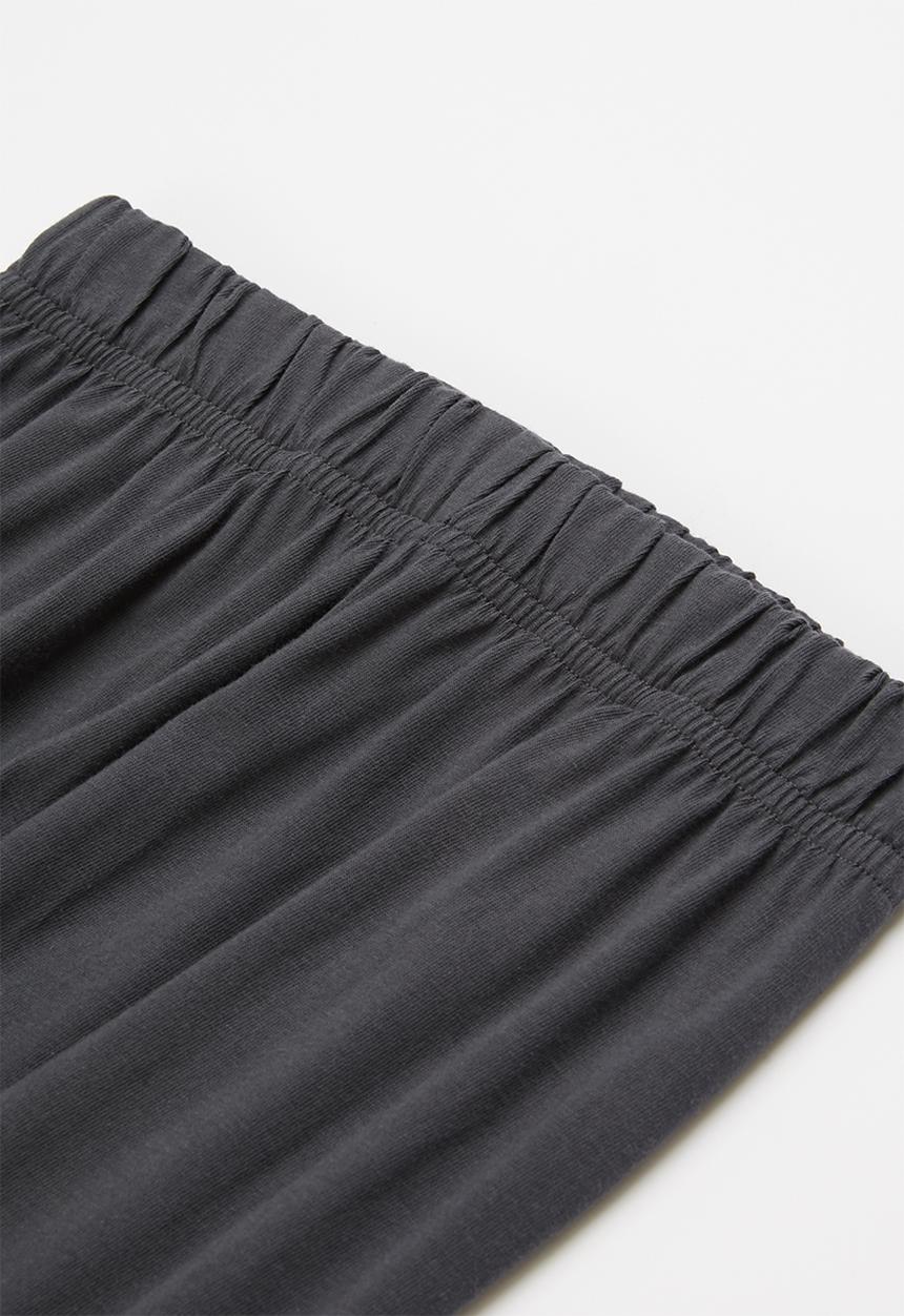 Rebel Republic - Tee & pants pj set - grey & charcoal 