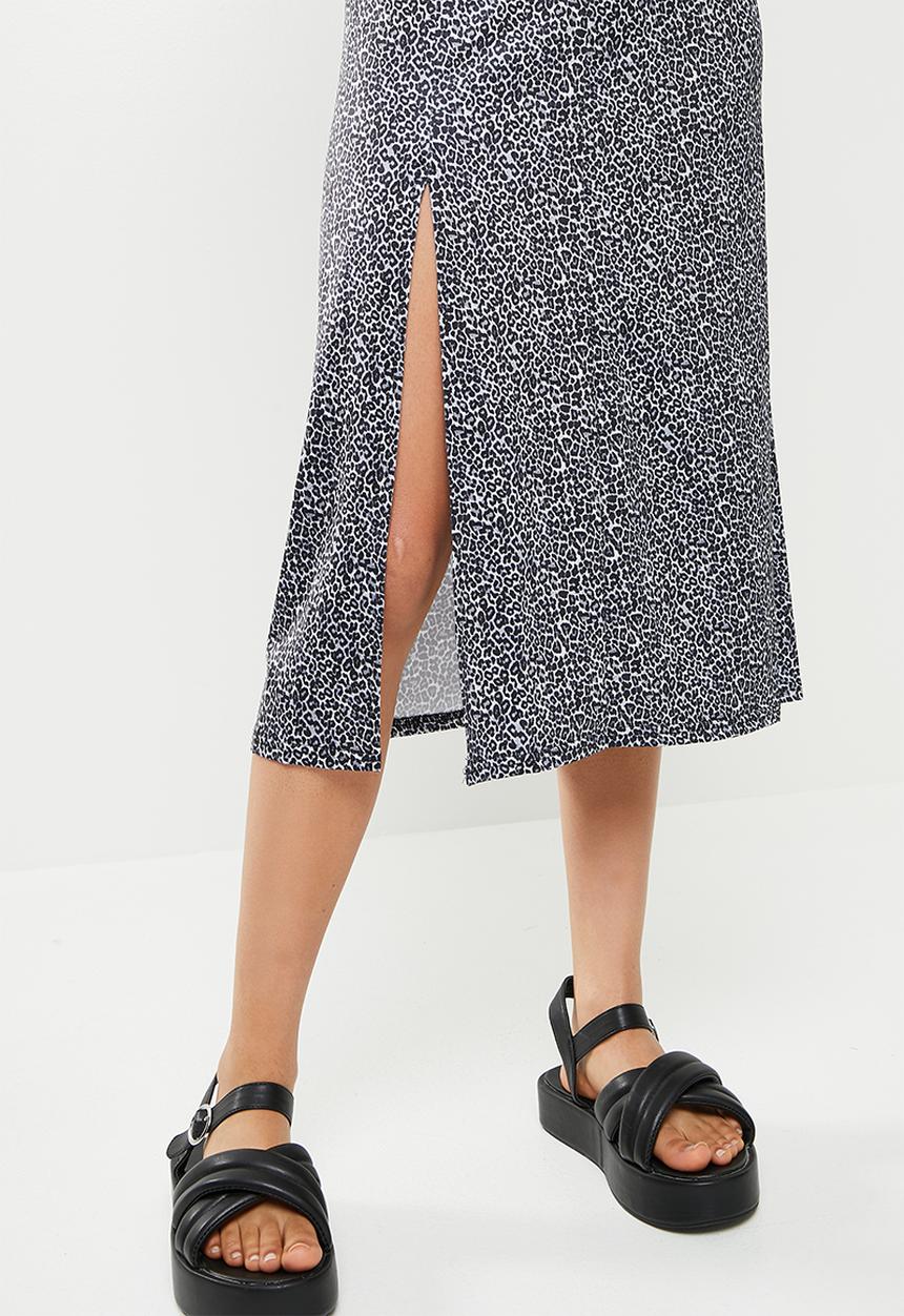 dailyfriday - Side slit skirt - black