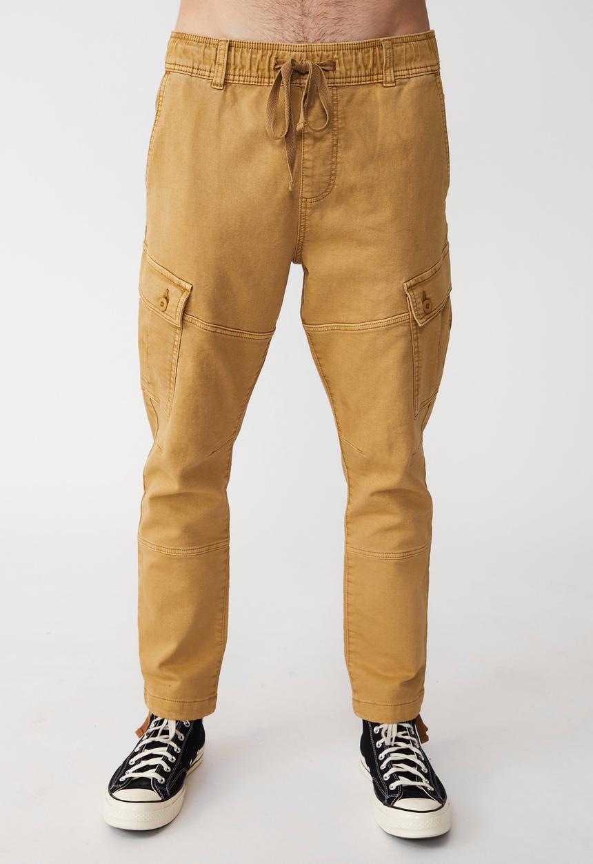 Cotton On - Military cargo pant - washed biscuit