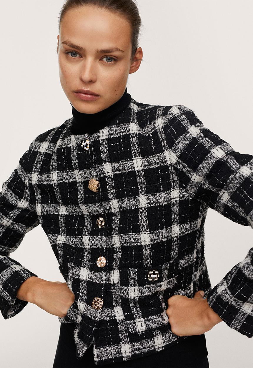 MANGO - Jacket silvana - black
