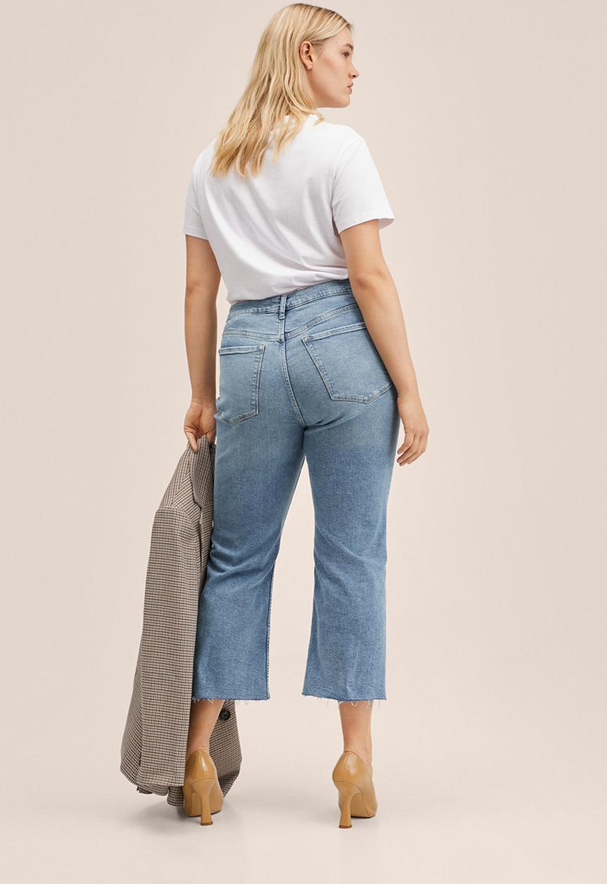 MANGO - Plus jeans sienna - open blue