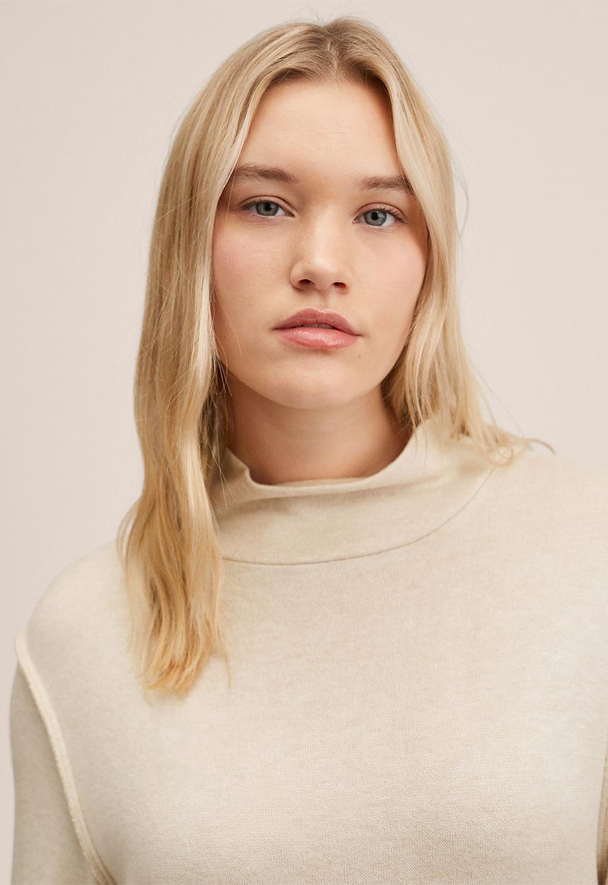 MANGO - Plus dress cisne - light beige