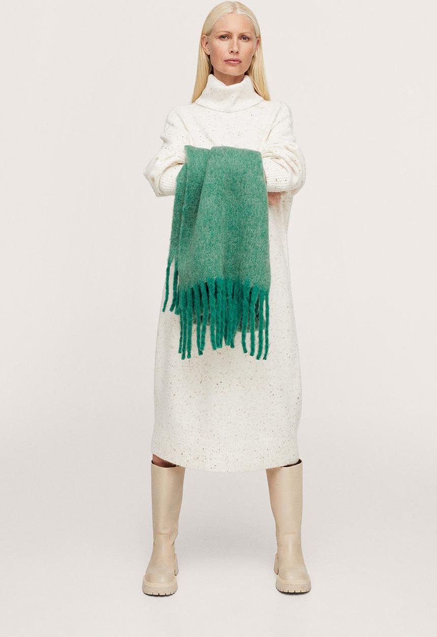 MANGO - Dress natalie - light beige