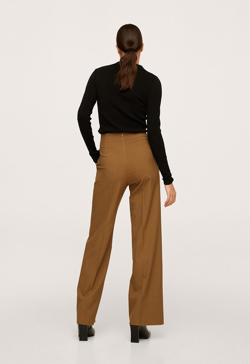 MANGO - Trousers hannah - medium brown