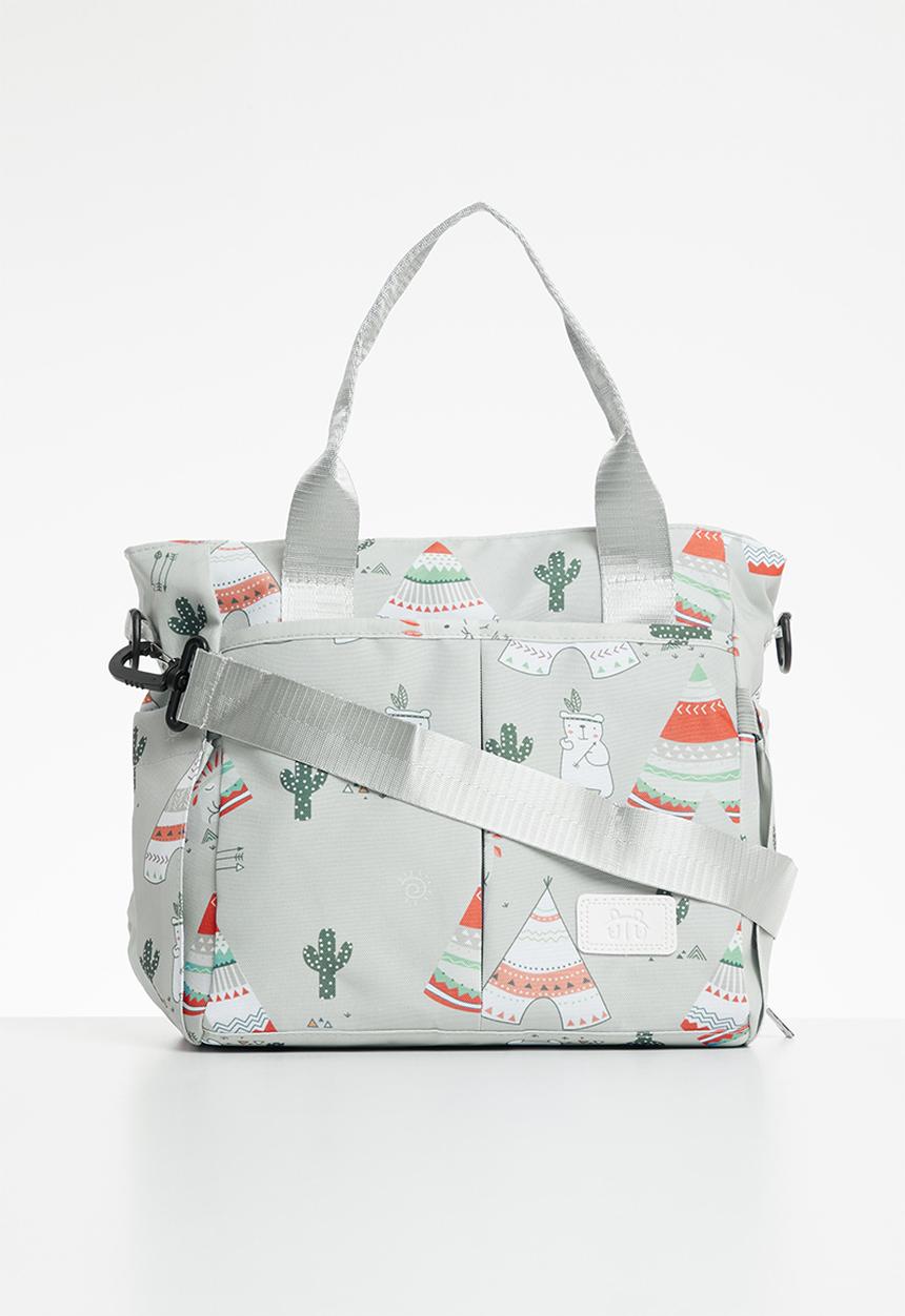 Pop Candy - Printed diaper bag - aqua