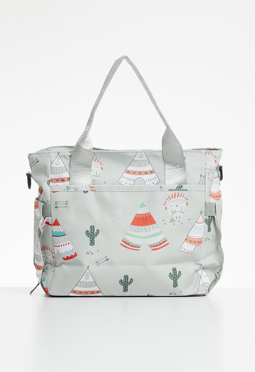 Pop Candy - Printed diaper bag - aqua