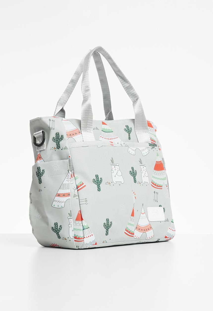 Pop Candy - Printed diaper bag - aqua