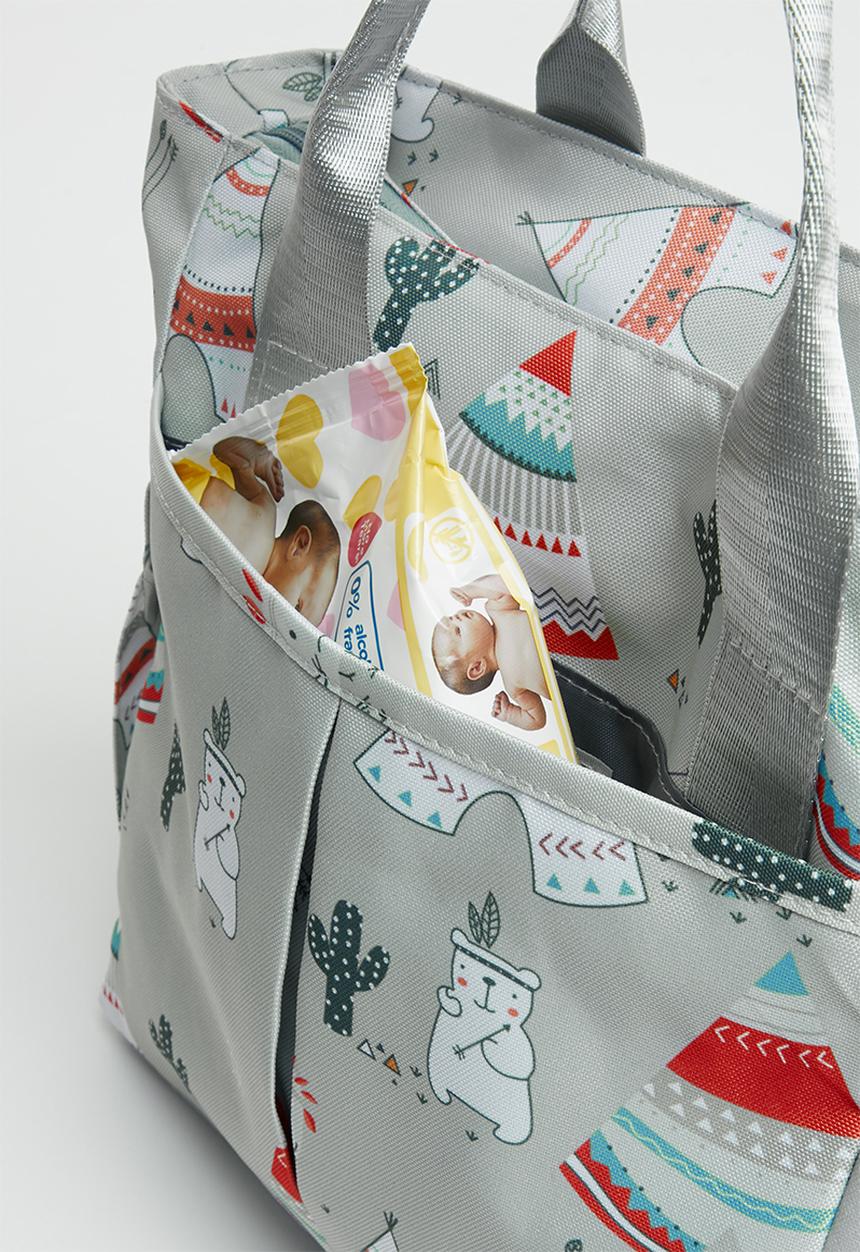 Pop Candy - Printed diaper bag - aqua